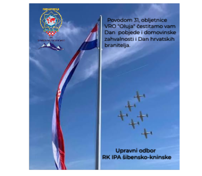 Dan pobjede i domovinske zahvalnosti i Dan hrvatskih branitelja – čestitka